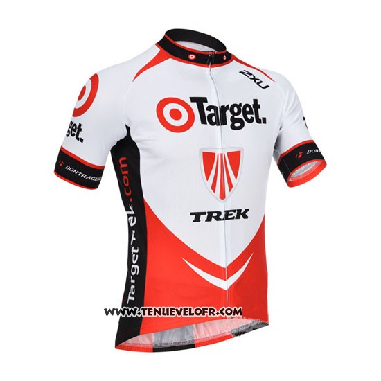 2013 Maillot Ciclismo Trek Rouge et Blanc Manches Courtes et Cuissard